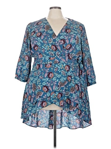 Torrid 3/4 Sleeve Blouse (view 1)