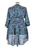 Torrid Paisley Blue 3/4 Sleeve Blouse Size 3X Plus (3) - photo 2