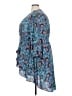 Torrid Paisley Blue 3/4 Sleeve Blouse Size 3X Plus (3) - photo 5