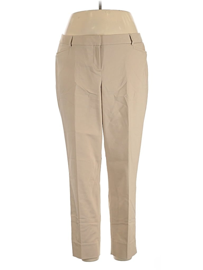 Pre-owned Lane Bryant Khaki Pant In Tan