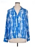 Worthington 100% Polyester Blue Long Sleeve Blouse Size XL - photo 1