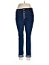 Express Outlet Solid Blue Jeans Size 12 - photo 1
