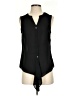 Talbots 100% Polyester Black Sleeveless Blouse Size S - photo 1