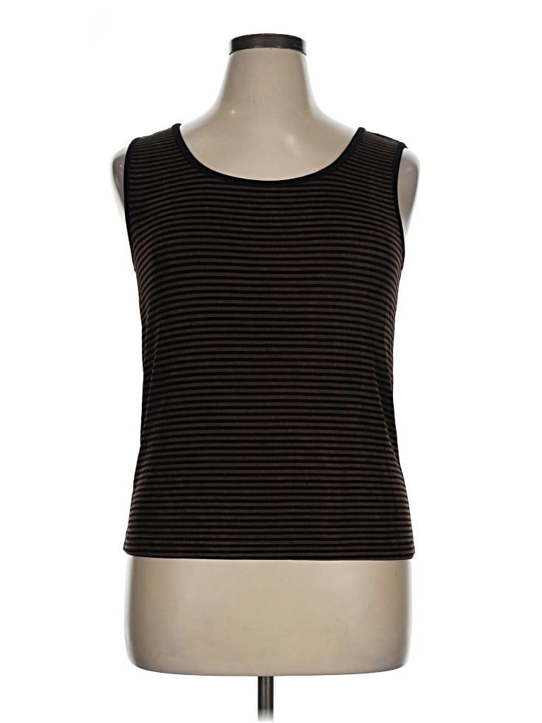 Pre-owned Travelers By Chico's Sleeveless T-shirt In Brown