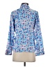 Zara Floral Blue Long Sleeve Blouse Size XS - photo 2