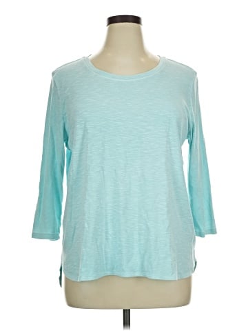KIRKLAND Signature 3/4 Sleeve T-Shirt (view 1)