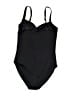 Unbranded Solid Black One Piece Swimsuit Size XXL - photo 2