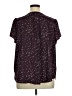 Fun2Fun 100% Polyester Stars Burgundy Short Sleeve Blouse Size 1X - photo 2