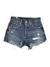 Levi's 100% Cotton Blue Denim Shorts Size 24 waist - photo 1
