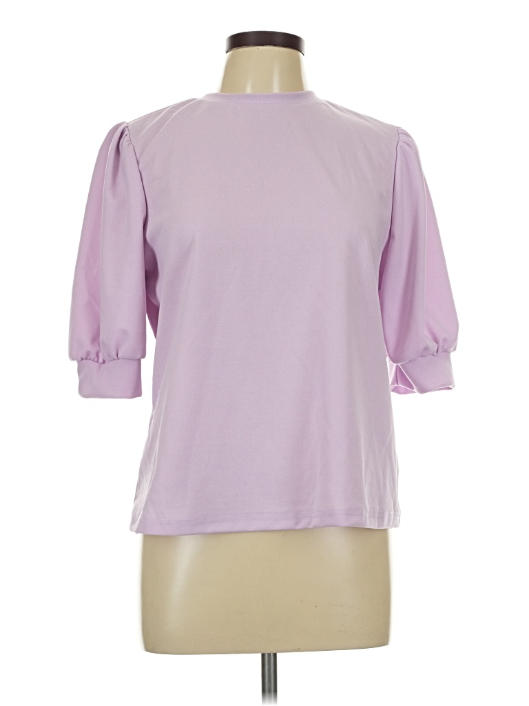 Pre-owned Shein 3/4 Sleeve Blouse In Purple