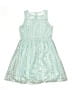 Justice 100% Polyester Teal Dress Size 14 - photo 1
