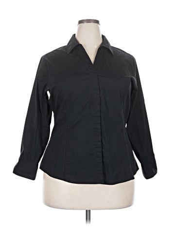 Riders by Lee 3/4 Sleeve Button-Down Shirt (view 1)