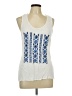 Kenar 100% Rayon White Sleeveless Blouse Size L - photo 1