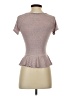 Candie's Brown Gray Short Sleeve Top Size XS - photo 2