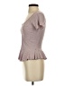 Candie's Brown Gray Short Sleeve Top Size XS - photo 5