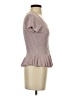 Candie's Brown Gray Short Sleeve Top Size XS - photo 4