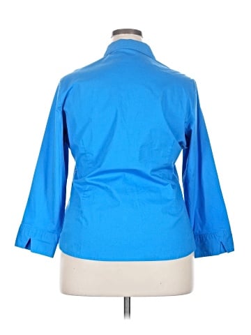 Riders by Lee 3/4 Sleeve Button-Down Shirt (view 2)