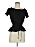 Sweet Wanderer Black Short Sleeve Blouse Size M - photo 1