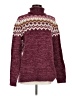 Lands' End Chevron-herringbone Burgundy Pullover Sweater Size M (tall) - photo 1