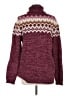 Lands' End Chevron-herringbone Burgundy Pullover Sweater Size M (tall) - photo 2