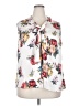 Tahari by ASL 100% Polyester Floral Ivory Sleeveless Blouse Size 2X - photo 1