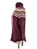 Lands' End Chevron-herringbone Burgundy Pullover Sweater Size M (tall) - photo 5