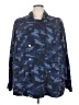 Lane Bryant 100% Lyocell Print Blue Jacket Size 22 - 24 Plus - photo 1