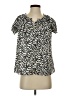 Croft & Barrow 100% Polyester Black Short Sleeve Blouse Size S (petite) - photo 1