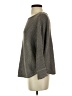 Poetry 100% Linen Metallic Gray Pullover Sweater Size 2 - photo 5