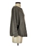 Poetry 100% Linen Metallic Gray Pullover Sweater Size 2 - photo 4