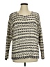 J.Jill Stripes Gray Pullover Sweater Size XL - photo 1