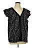 Unbranded Black Short Sleeve Blouse Size 1X - photo 1