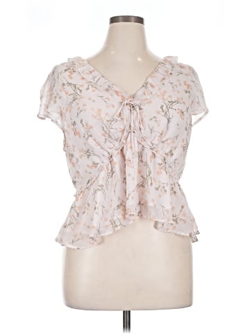 American Eagle Outfitters Short Sleeve Blouse (view 1)