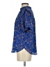 Ann Taylor LOFT 100% Polyester Blue Short Sleeve Blouse Size S - photo 5