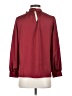 J.Crew 100% Polyester Burgundy 3/4 Sleeve Blouse Size XS - photo 2