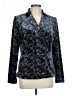 Carolina Belle Print Blue Blazer Size L - photo 1