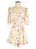 Row A Floral Ivory Romper Size S - photo 1