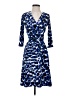 Leota Print Blue Casual Dress Size S - photo 1