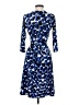 Leota Print Blue Casual Dress Size S - photo 2