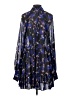Ted Baker London 100% Polyester Floral Blue Long Sleeve Blouse Size 2 (0) - photo 2