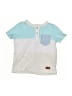 7 For All Mankind Stripes Blue Short Sleeve Henley Size 12-24 mo (estimated) - photo 1