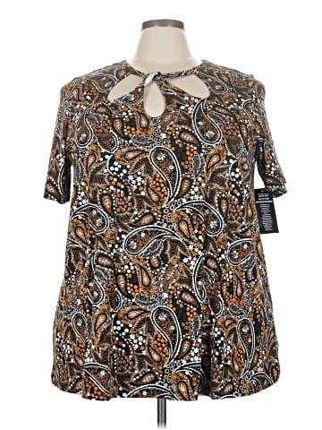 Jessica London Short Sleeve Blouse (view 1)