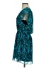 Express 100% Polyester Paisley Teal Cocktail Dress Size S - photo 5