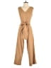 Calvin Klein Solid Tan Jumpsuit Size 2 - photo 1