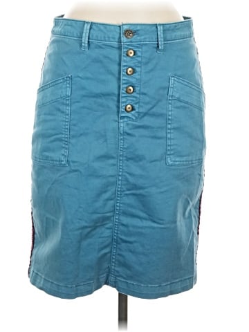 Pilcro and the Letterpress Denim Skirt (view 1)