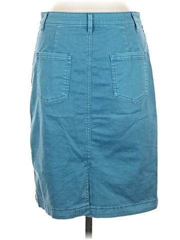 Pilcro and the Letterpress Denim Skirt (view 2)