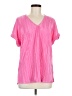 Andree by UNIT Pink Short Sleeve Blouse Size M - photo 1