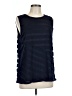 DKNY 100% Polyester Blue Sleeveless Top Size L - photo 1