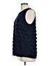 DKNY 100% Polyester Blue Sleeveless Top Size L - photo 5