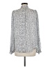 Maison d' Amelie Silver Long Sleeve Blouse Size M - photo 2